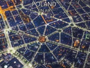 Szczecin ON AIR nocą fotoobraz z kolekcji POLAND ON AIR