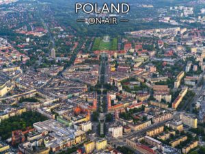 Szczecin ON AIR! Fotoobraz na płótnie z kolekcji POLAND ON AIR