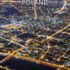Warszawa z lotu ptaka nocą - fotoobraz POLSKA Z NIEBA