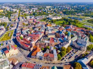 Lublin z lotu ptaka - Stare Miasto