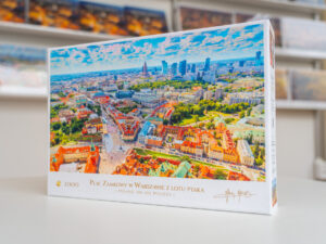 Plac Zamkowy w Warszawie z lotu ptaka - Puzzle Kolekcjonerskie